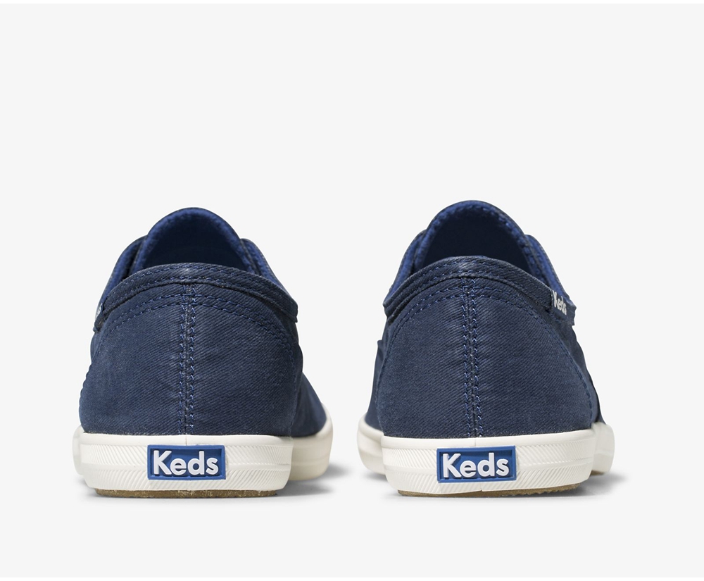 Keds Womens Slip Ons Blue - Chillax Seasonal Washable - 279TKNFAY